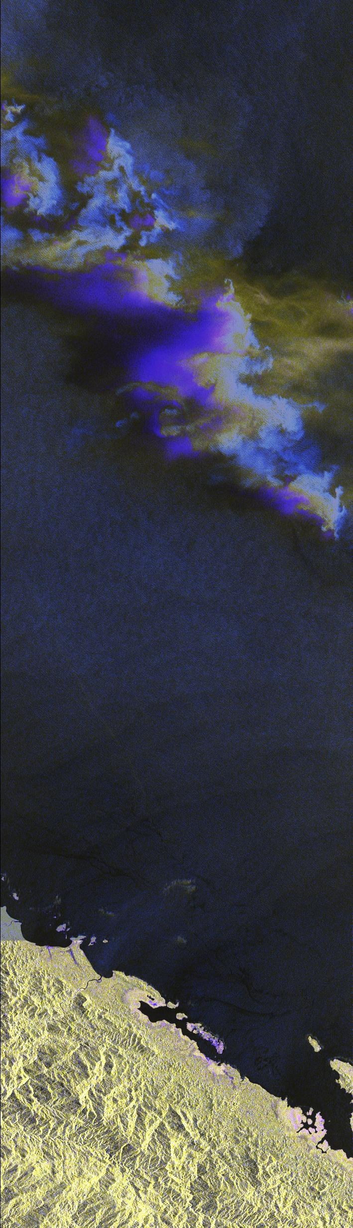 Gewitter vor der karibischen Küste Panamas