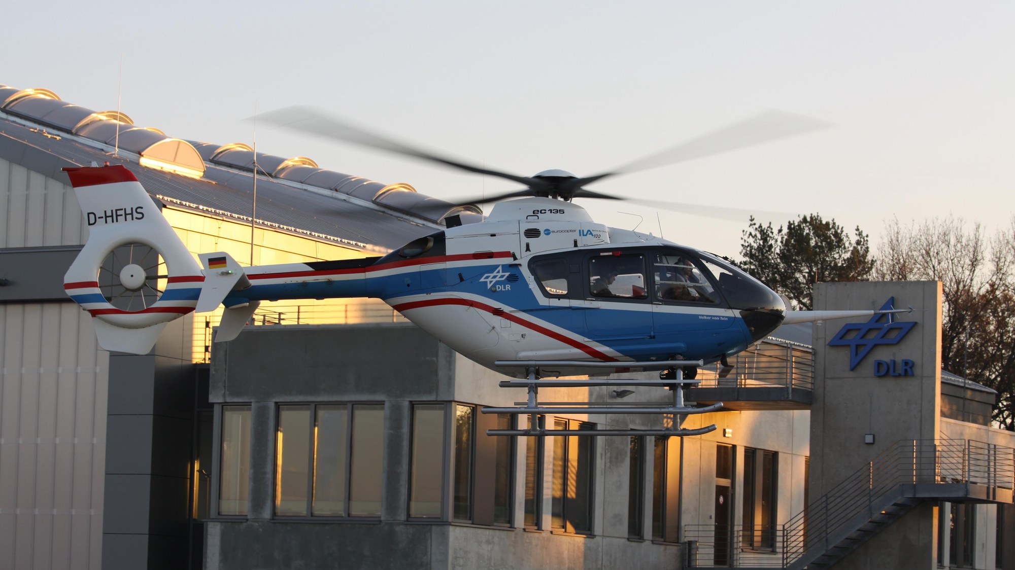 Landung nach Testflug
