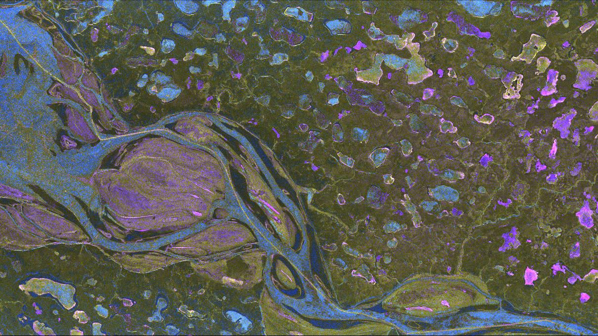 MacKenzie-Fluss im Radarblick