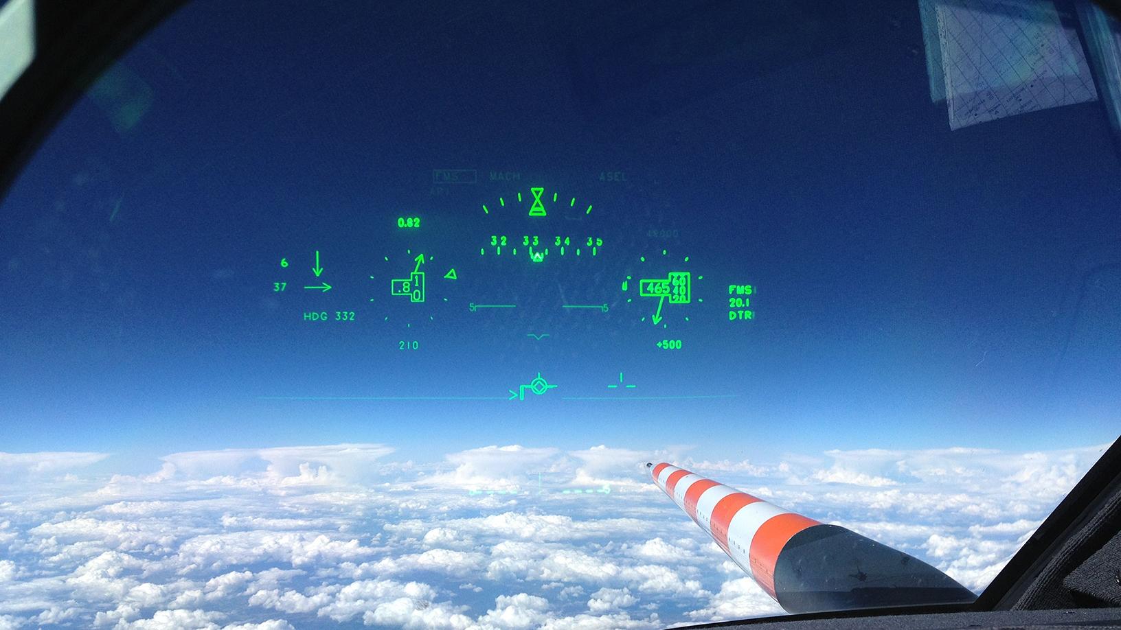 Anflug auf eine Gewitterlinie