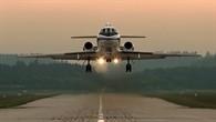 Landeanflug der Falcon 20E