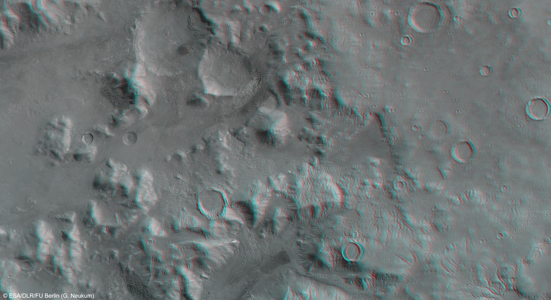 3D-Ansicht der Nereidum Montes