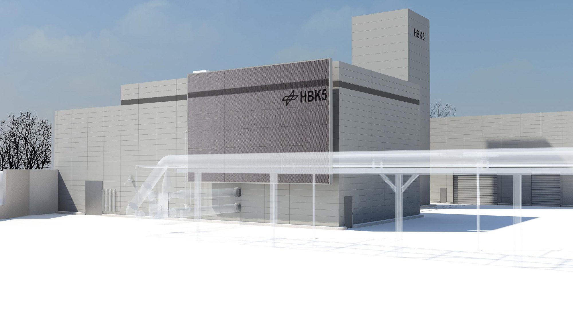 Illustration des Hochdruckbrennkammerprüfstands HBK5