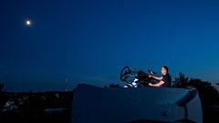 Über Stuttgart dem Weltraumschrott auf der Spur