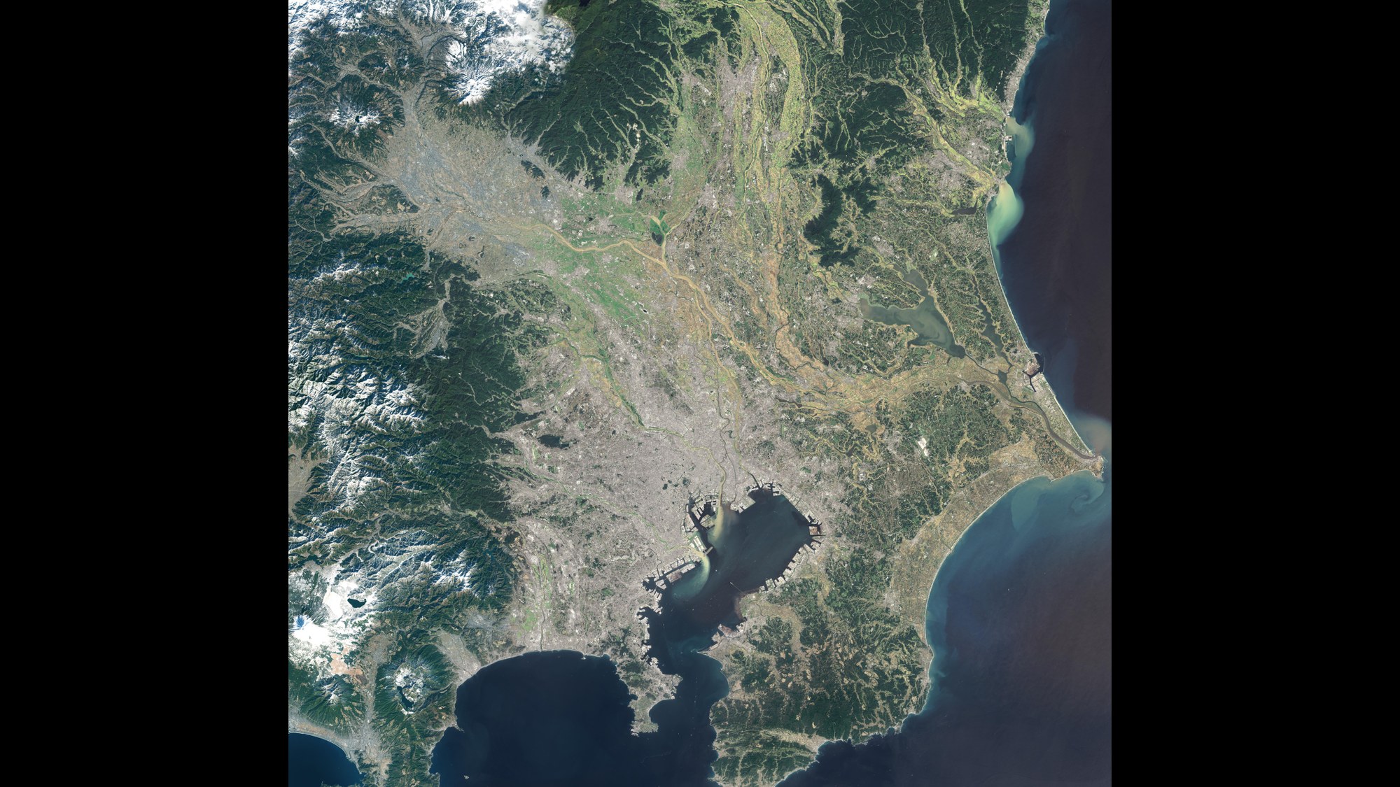 Optische Satellitenaufnahmen von Tokio