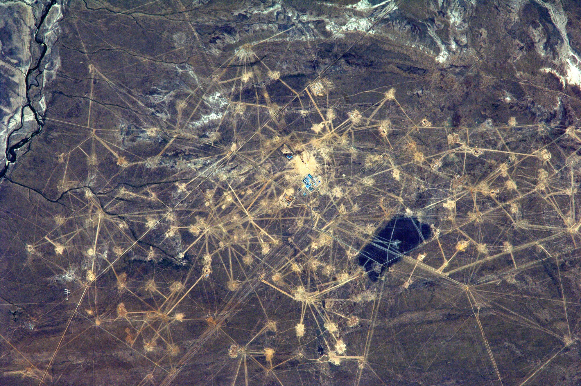 Gasfeld in Kasachstan