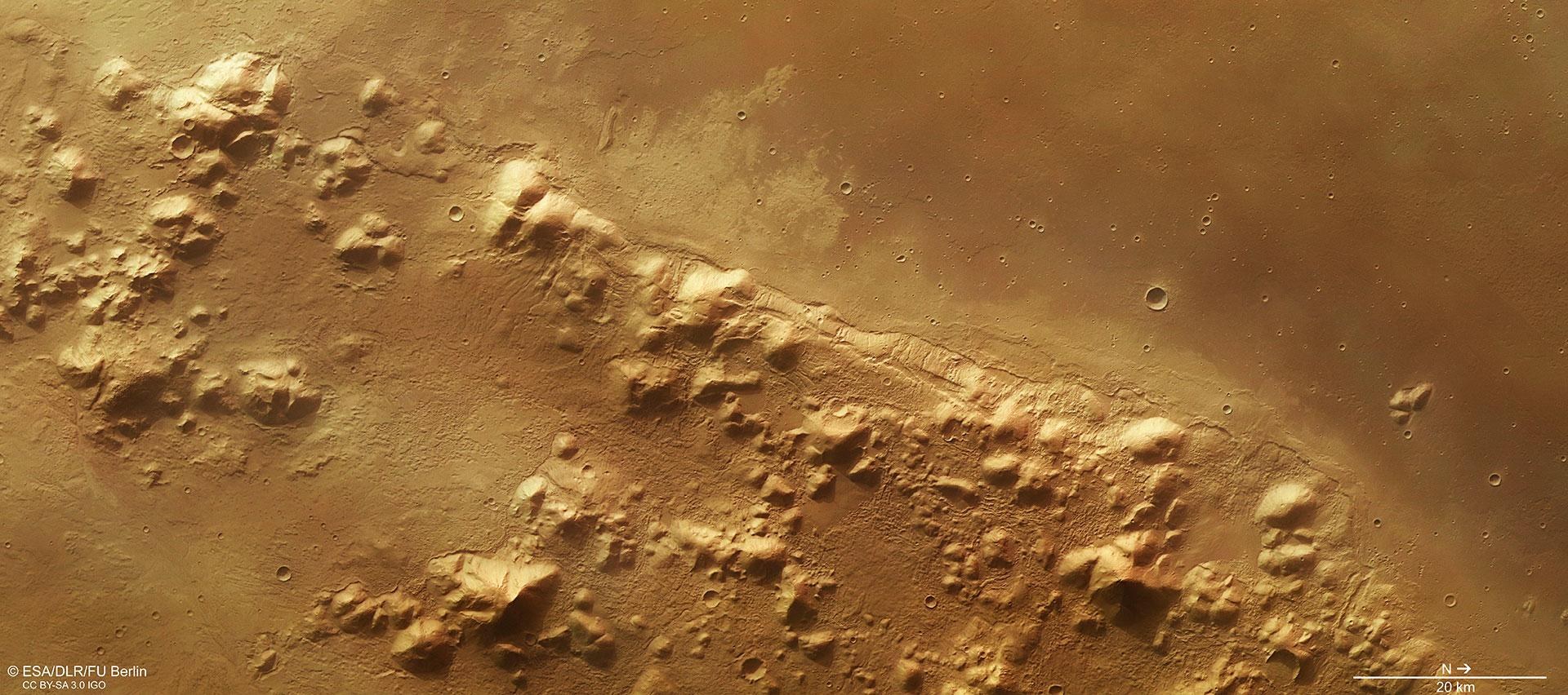 Blick auf den Süden der Phlegra Montes
