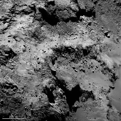 Die Region Imhotep auf Churyumov–Gerasimenko