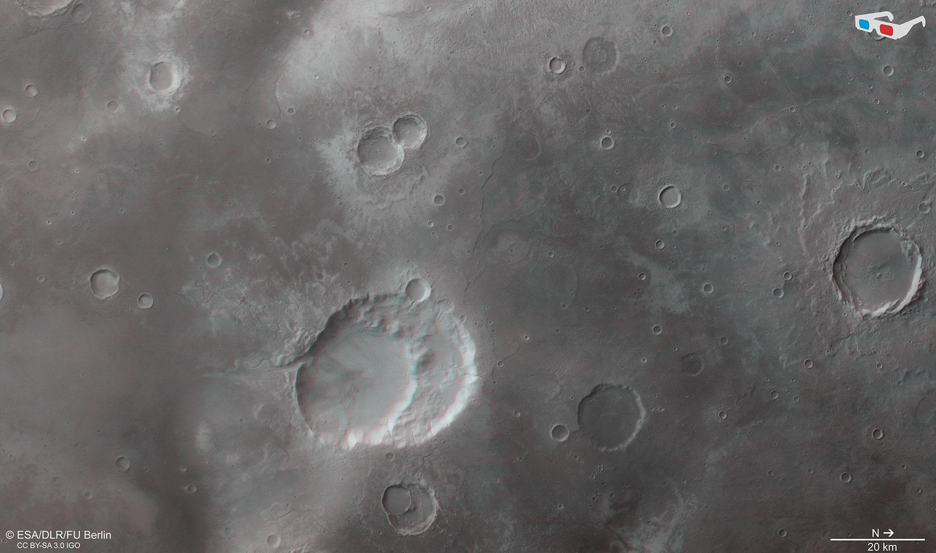 3D-Ansicht (Anaglyphenbild) von Siloe Patera