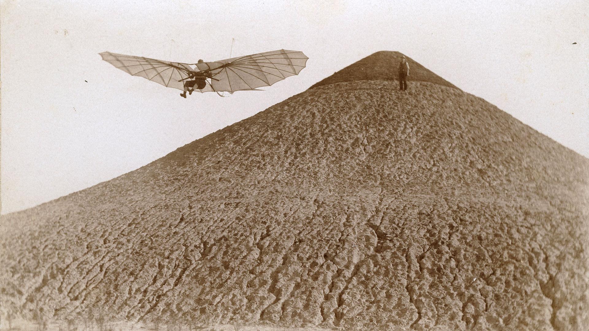 Lilienthal im Flug 1894