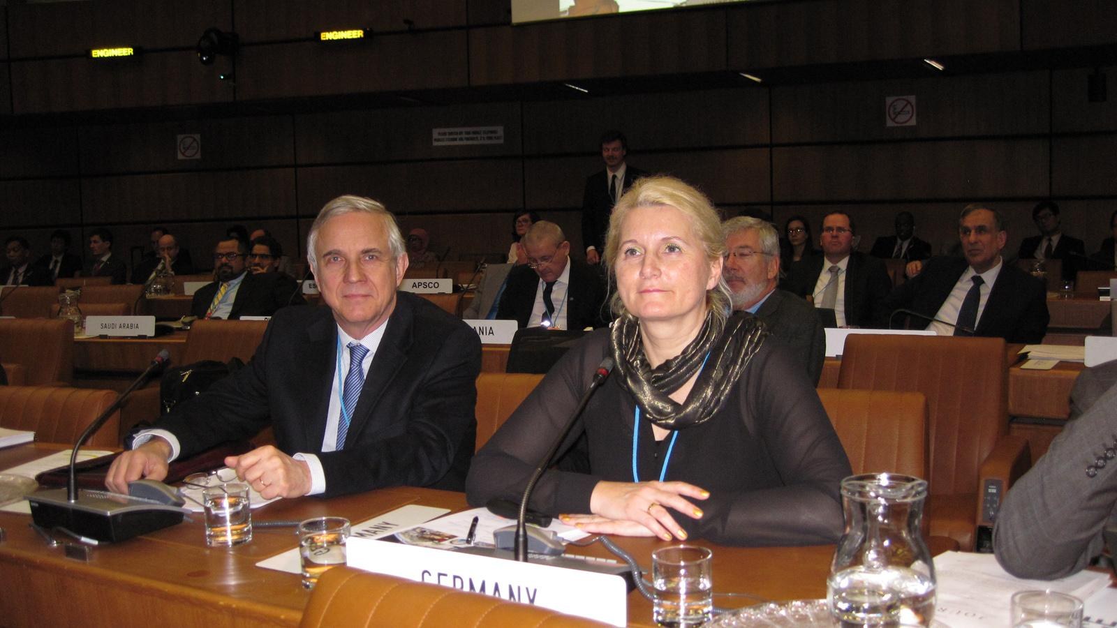UN COPUOS 2016 Prof. Pascale Ehrenfreund und Friedrich Däuble