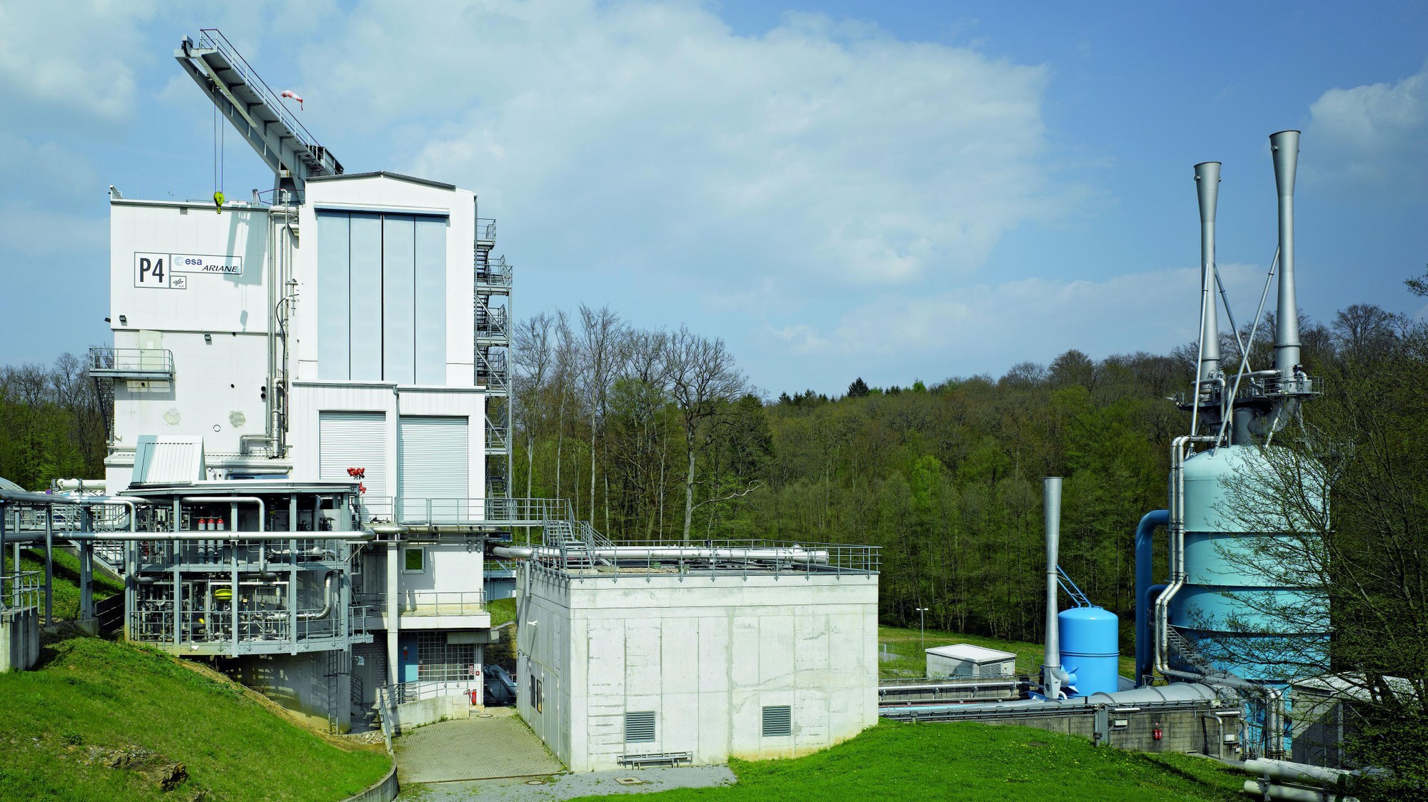 Außenaufnahme des Prüfstands P4.1