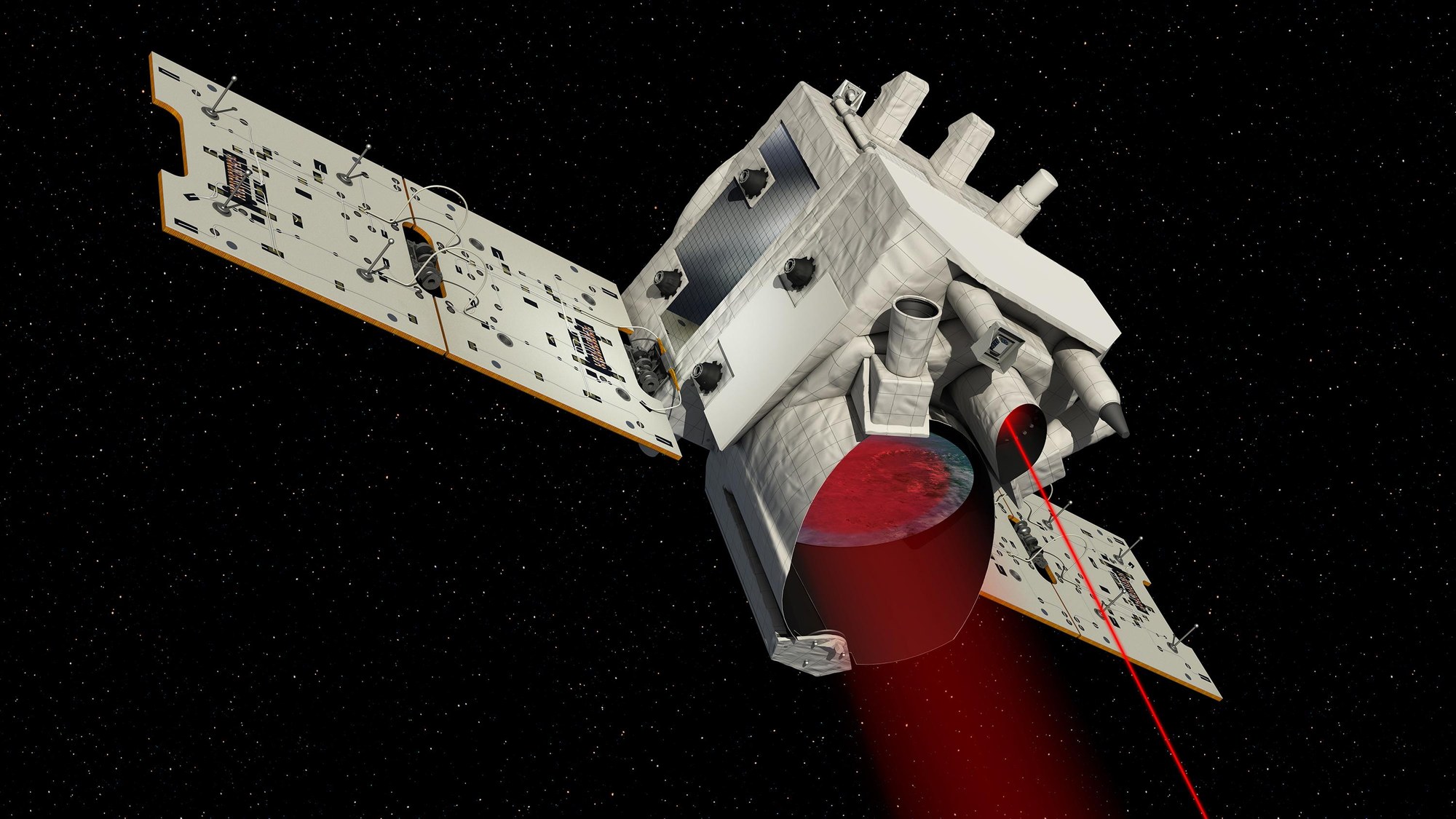 grafische Datstellung vom Klimasatelliten MERLIN