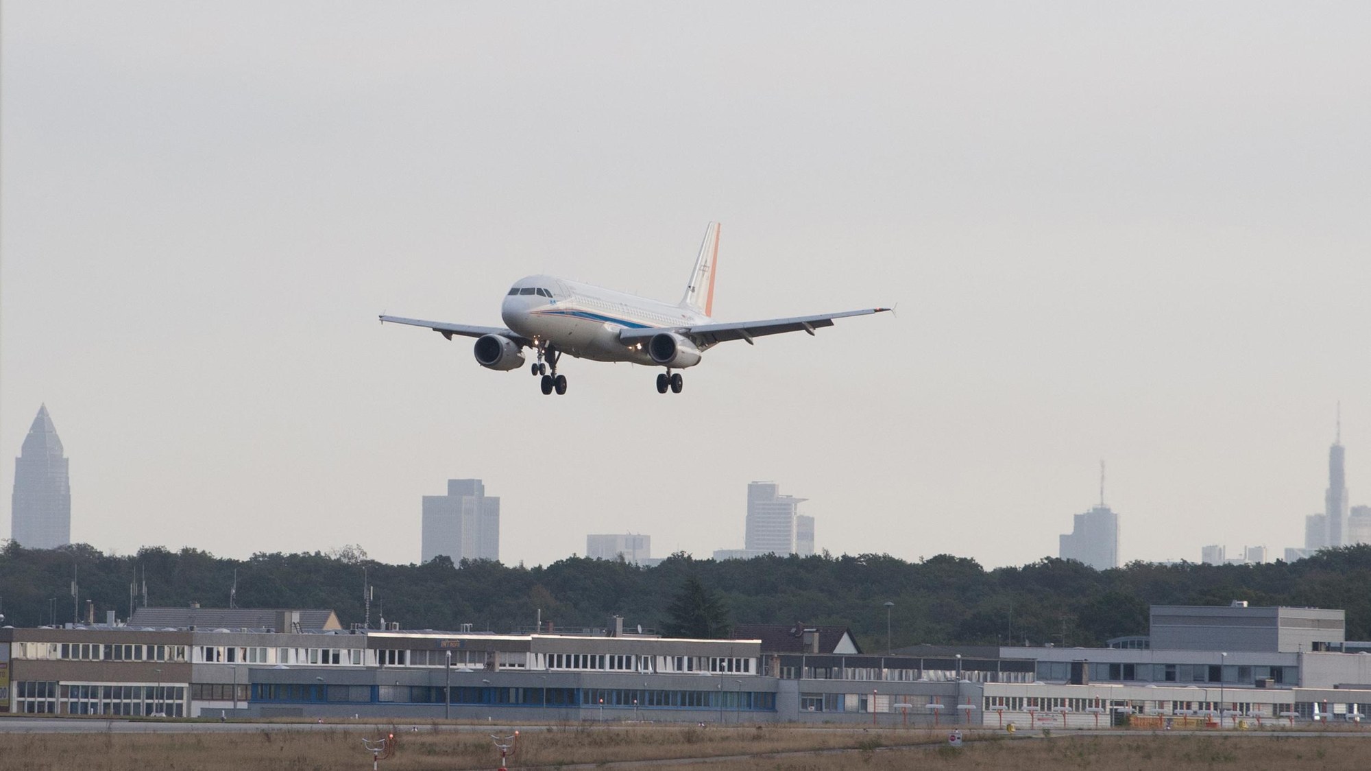 Im Anflug auf Frankfurt