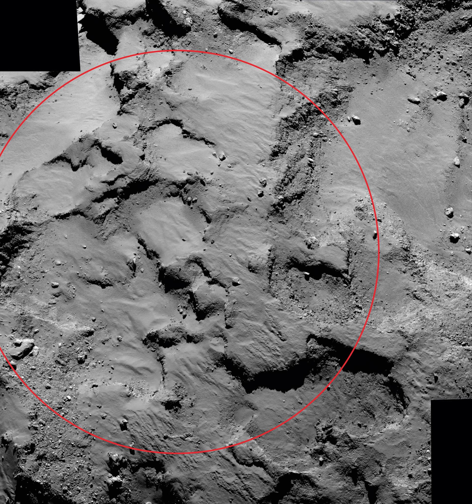 Möglicher Landeplatz von Philae