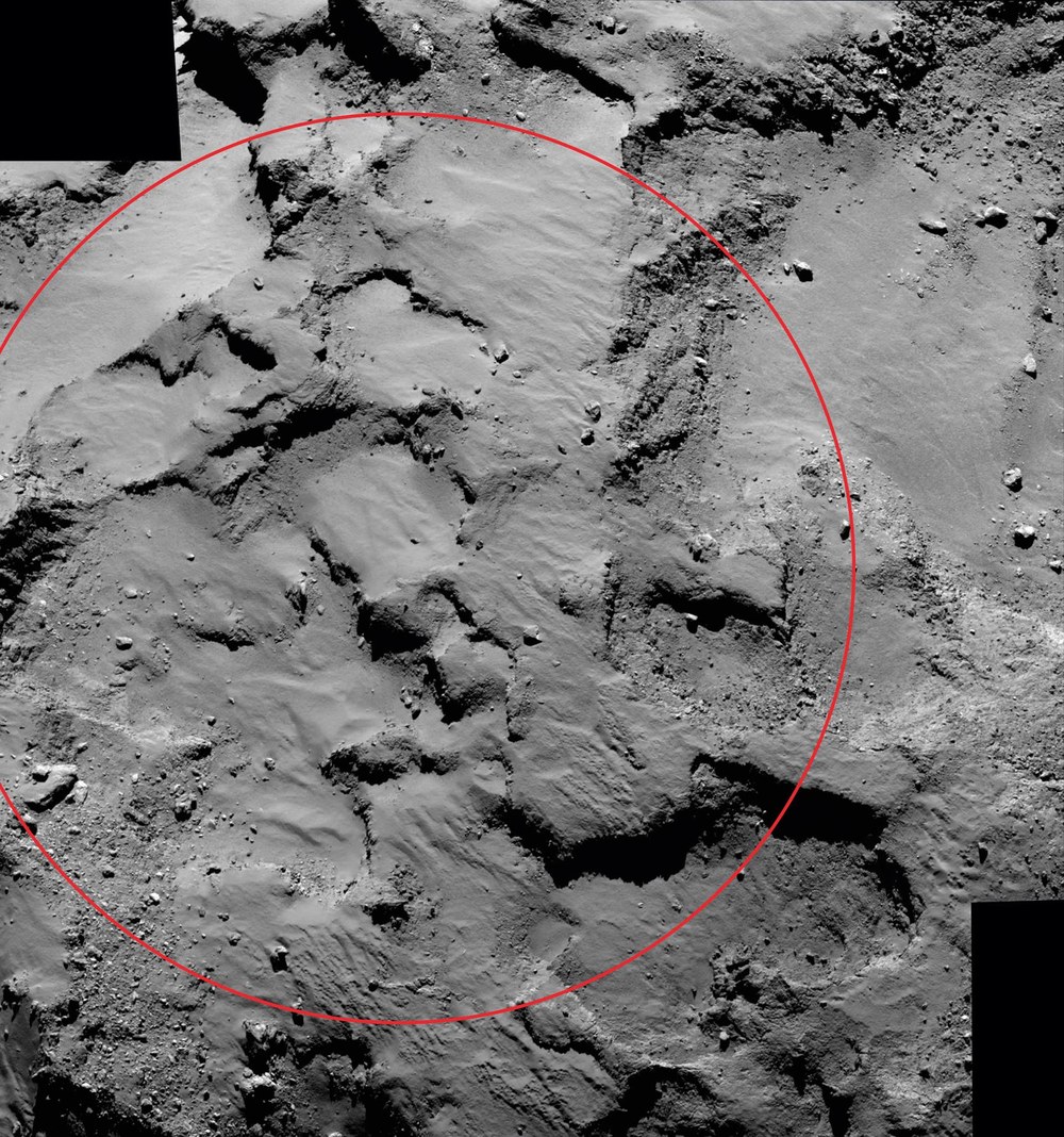 Möglicher Landeplatz von Philae