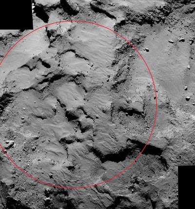 Möglicher Landeplatz von Philae