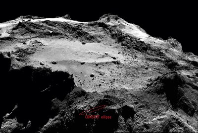 Philae befindet sich an einem für lange Zeit unbekannten Ort
