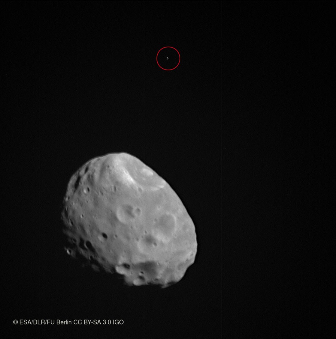 Astrometrische Beobachtung von Phobos