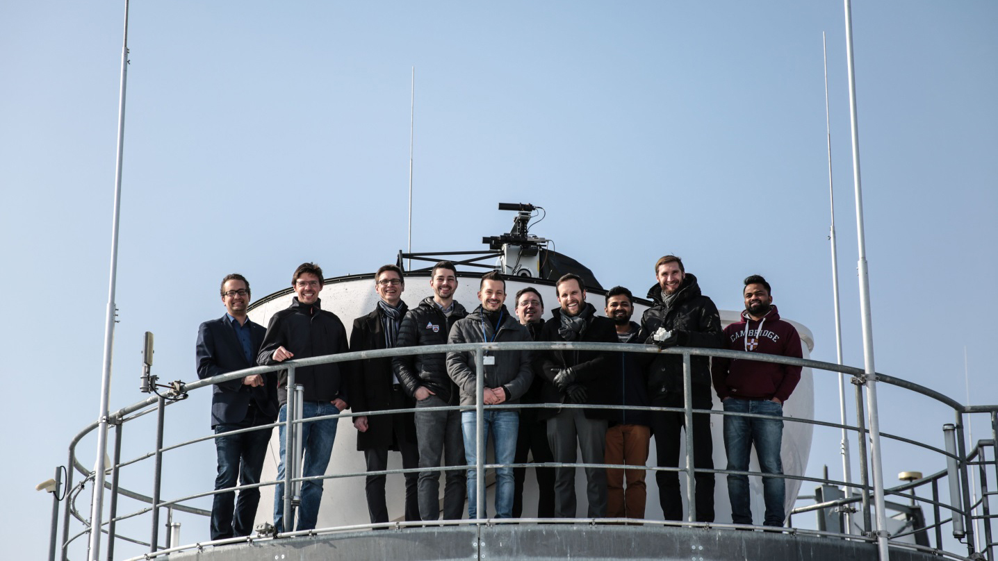 Gruppenbild des Entwicklungsteams CubeL