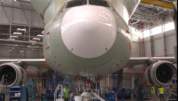 Standschwingungsversuch am Beluga XL