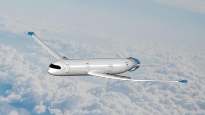 Das Flugzeugkonzept 'eRay' des siegreichen Teams der TU-München.