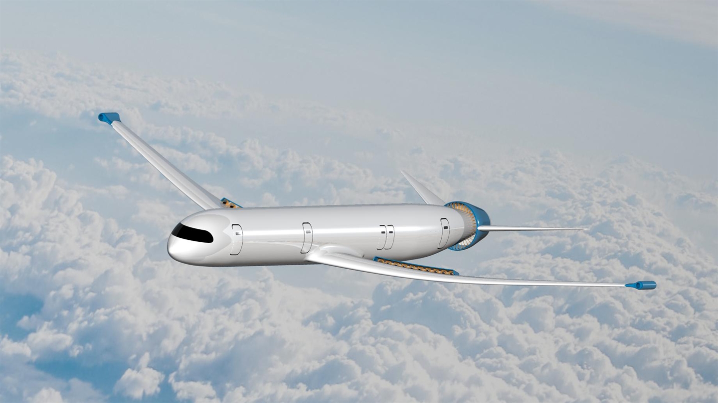 Das Flugzeugkonzept 'eRay' des siegreichen Teams der TU-München.