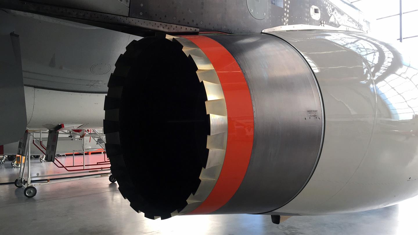 Lärmmindernde Schubdüse