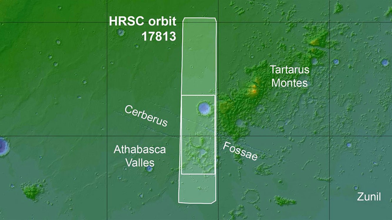 DLR Die Region Cerberus Fossae in der ElysiumEbene