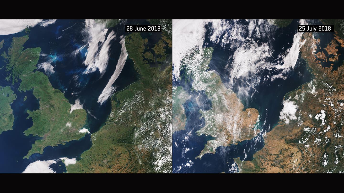 Luftaufnahme von Mitteleuropa
