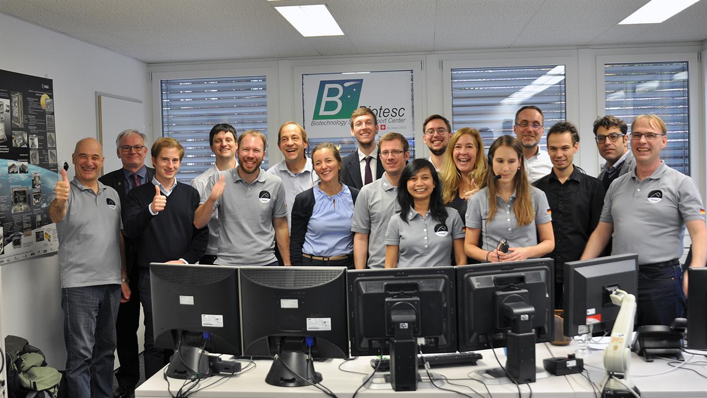 CIMON-Team im BIOTESC-Nutzerunterstützungszentrum