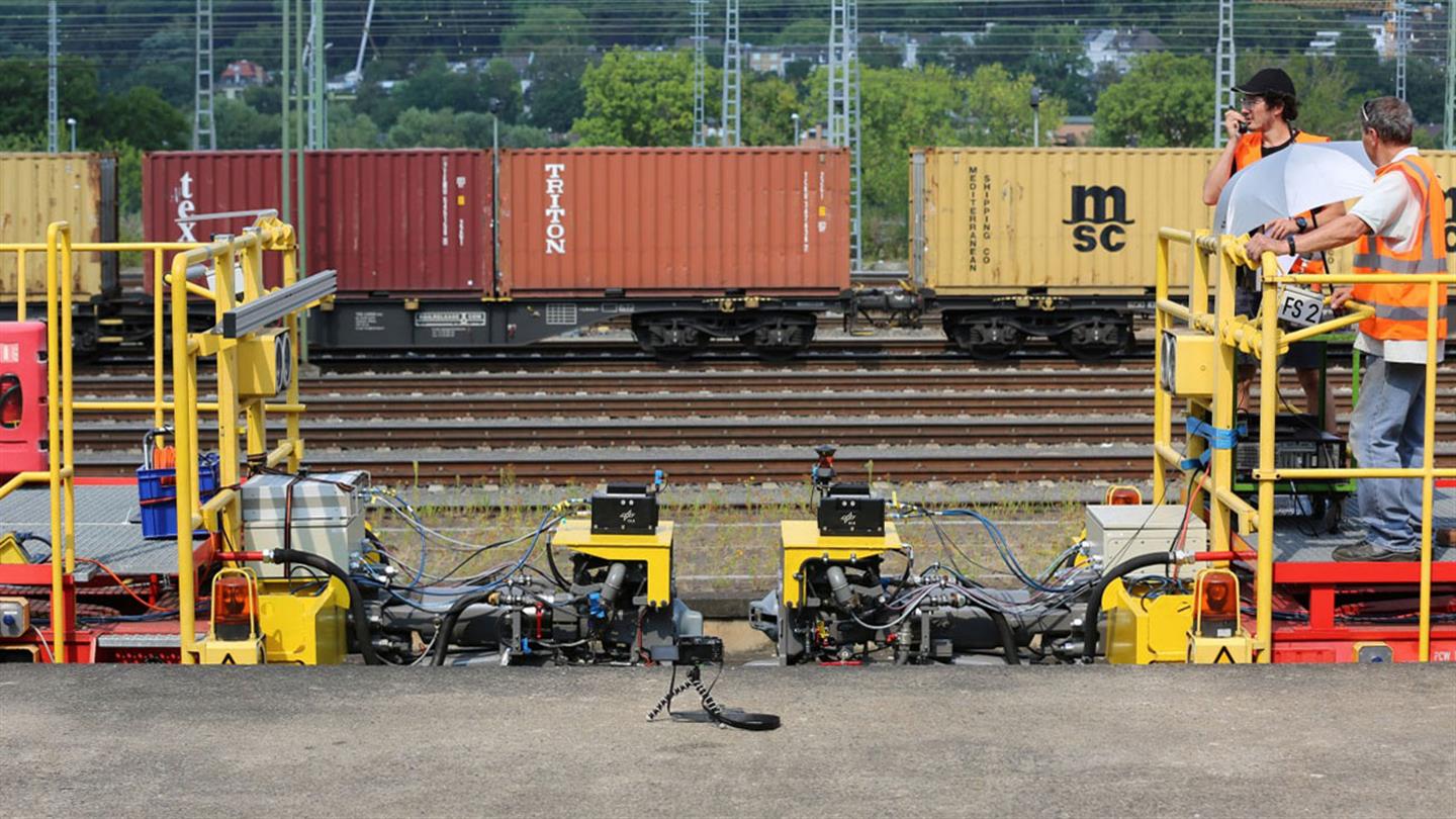 Dynamische Messungen am Bahnsteig