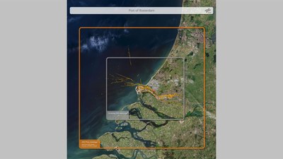 Lagebild vom Rotterdamer Hafen