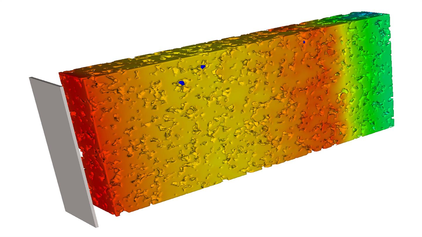 Computertomografische Aufnahme der Lithium-Ionenverteilung einer Batterielektrode