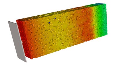 Computertomografische Aufnahme der Lithium-Ionenverteilung einer Batterielektrode
