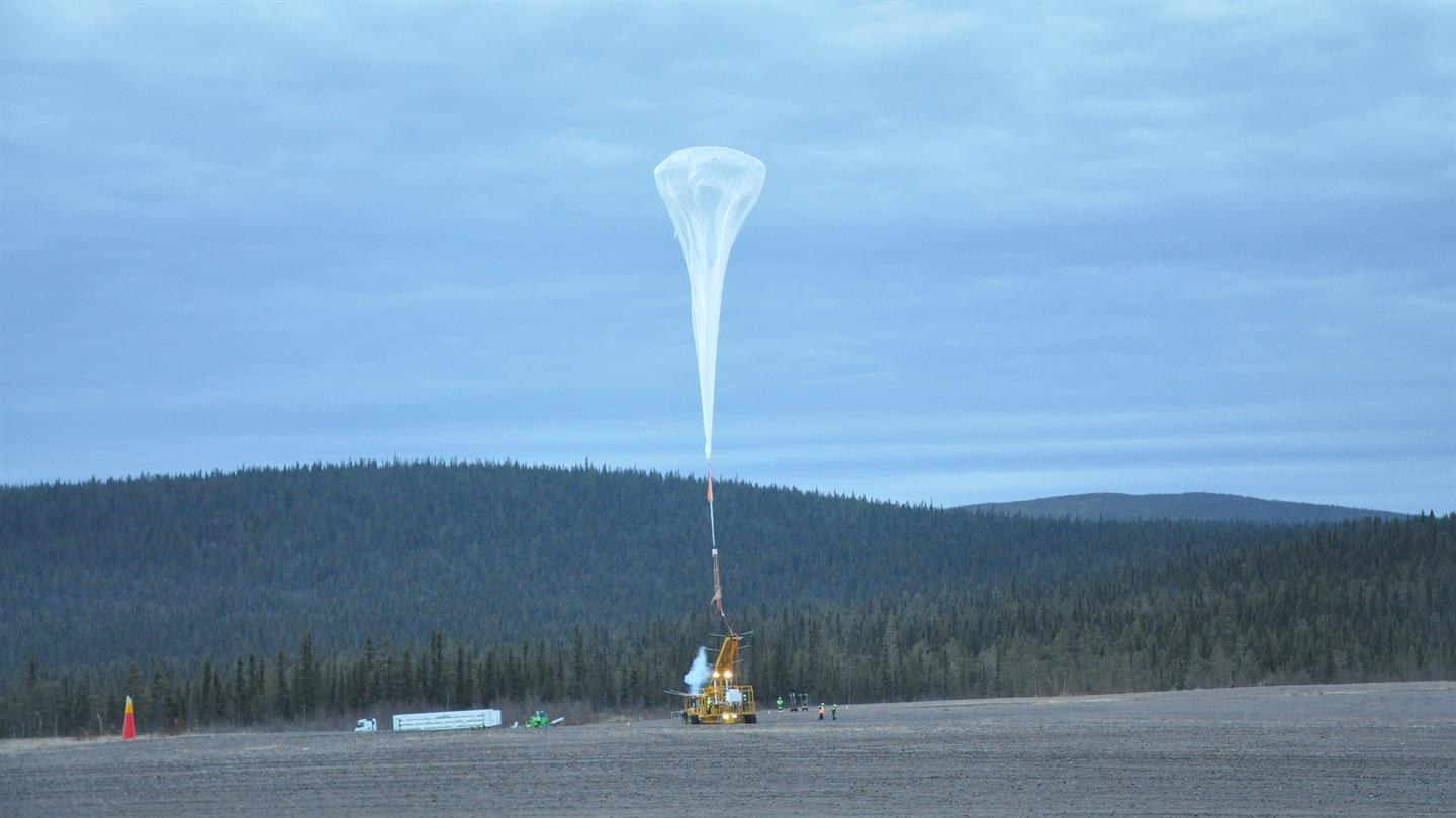Start des Stratosphärenballon BEXUS 26