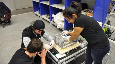 Team der FH Aachen mit ihrem Experiment WHB