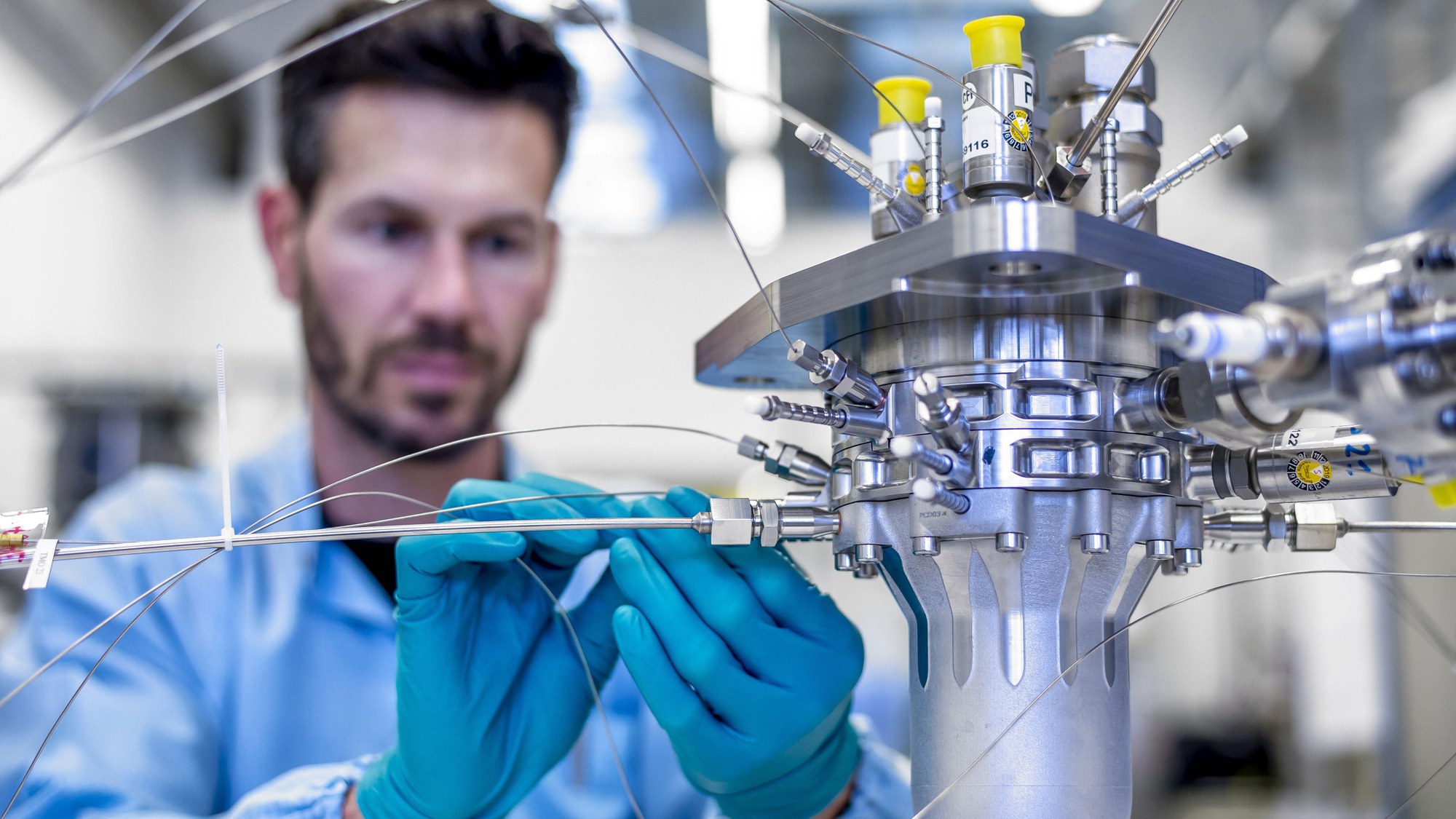 BERTA-Triebwerk bei der Integration