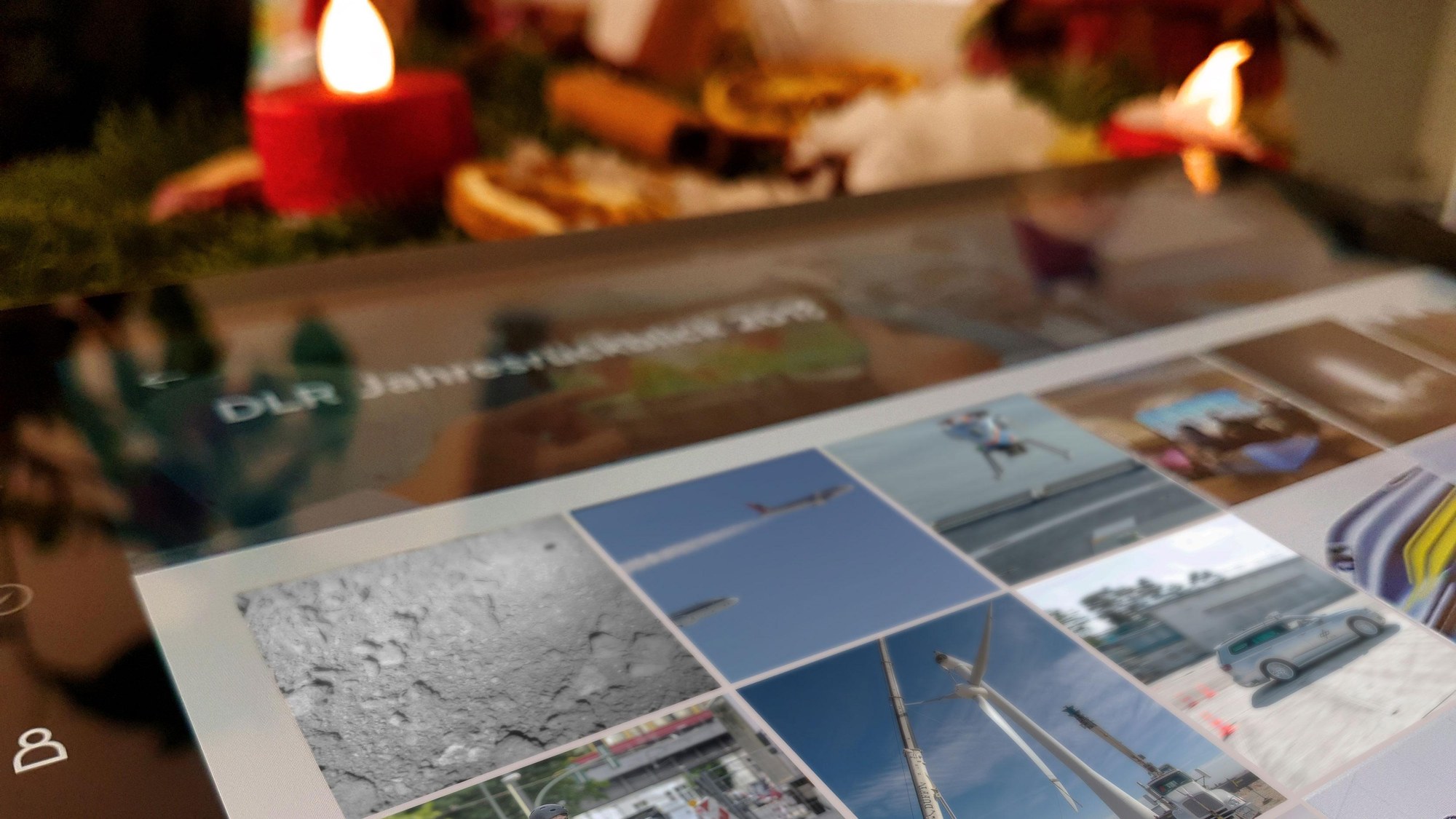 Bildergalerie auf Tablet