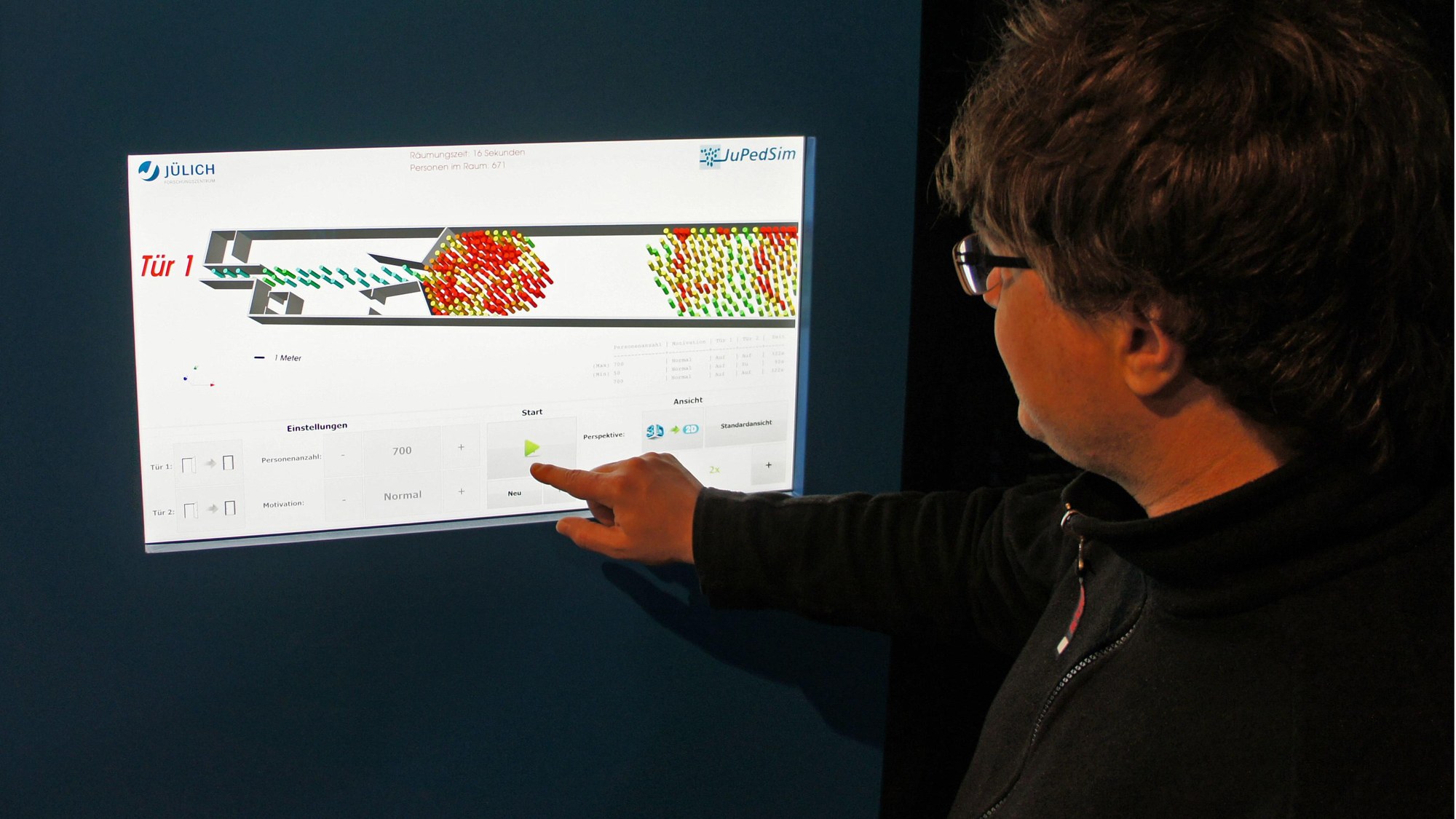 Softwaresimulation JuPedSim