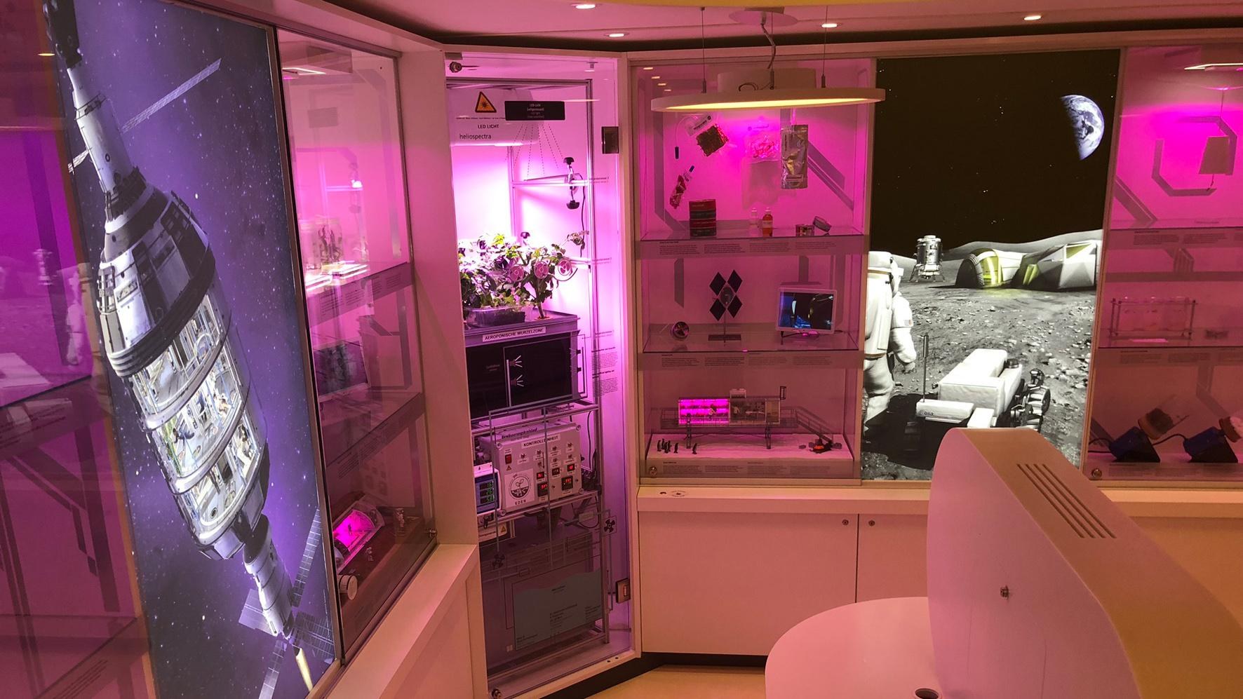 Ausstellung Pflanzenzucht im Weltraum