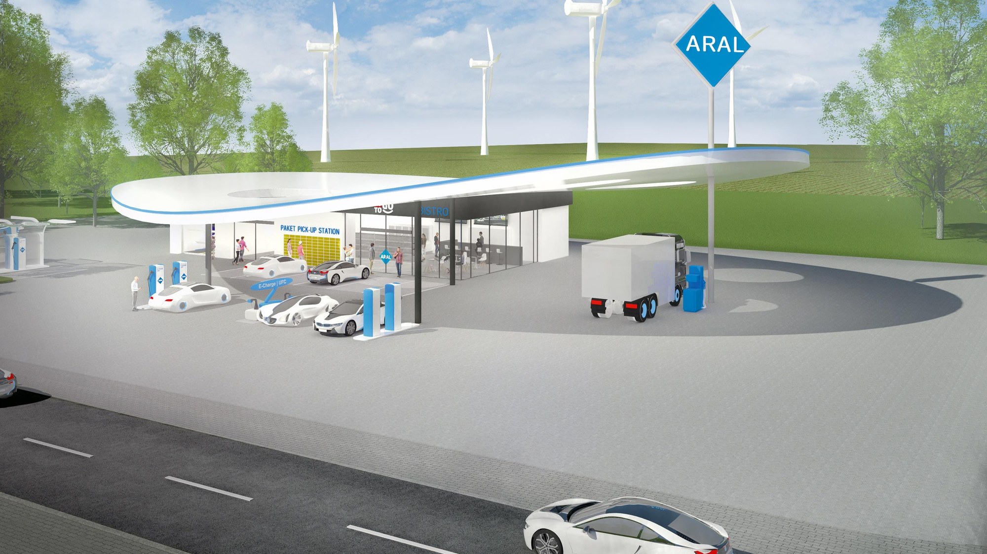 Tankstelle im ländlischen Raum
