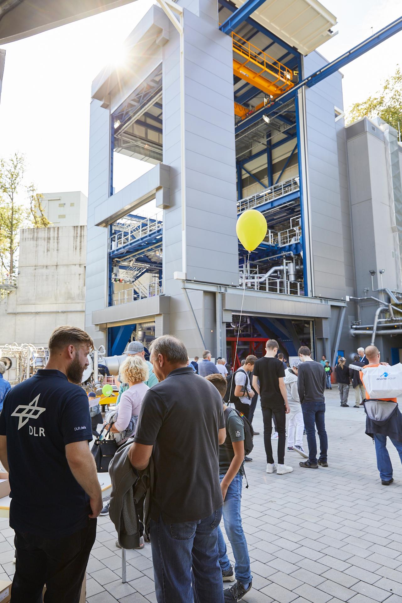 Prüfstand für Raketentriebwerke in Lampoldshausen.