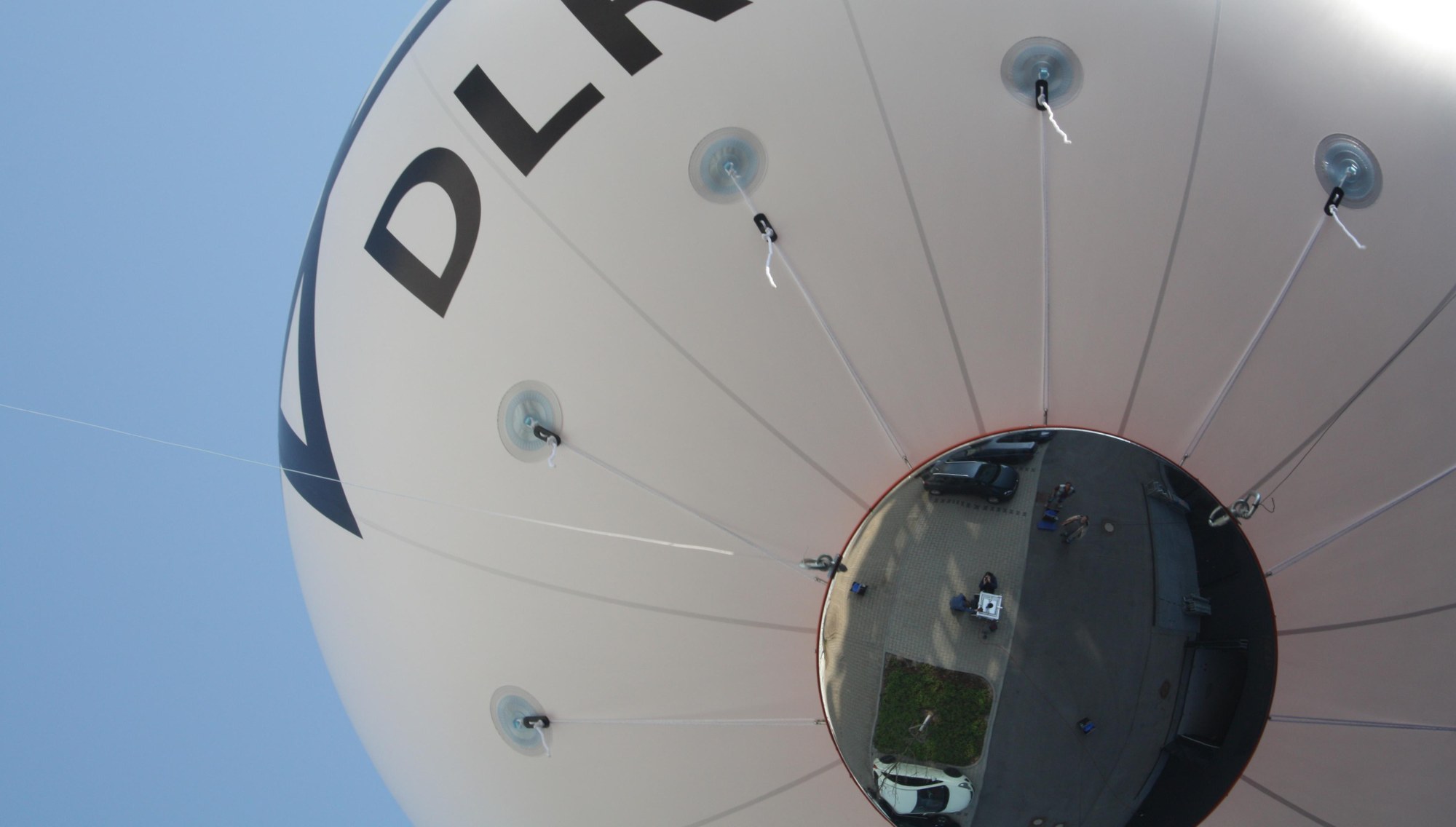 Spiegel am Ballon