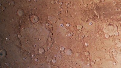 Der Krater Cassini im südlichen Marshochland