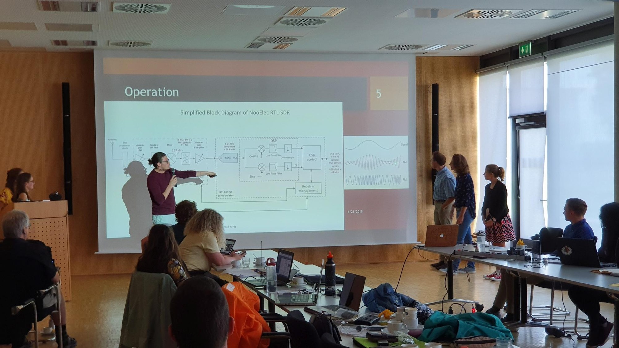 Nachwuchswissenschaftler studieren zum Thema Weltraumwetter