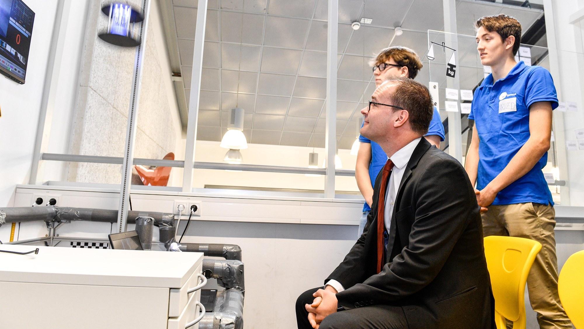 Fallturm-Experiment im DLR_School_Lab Braunschweig