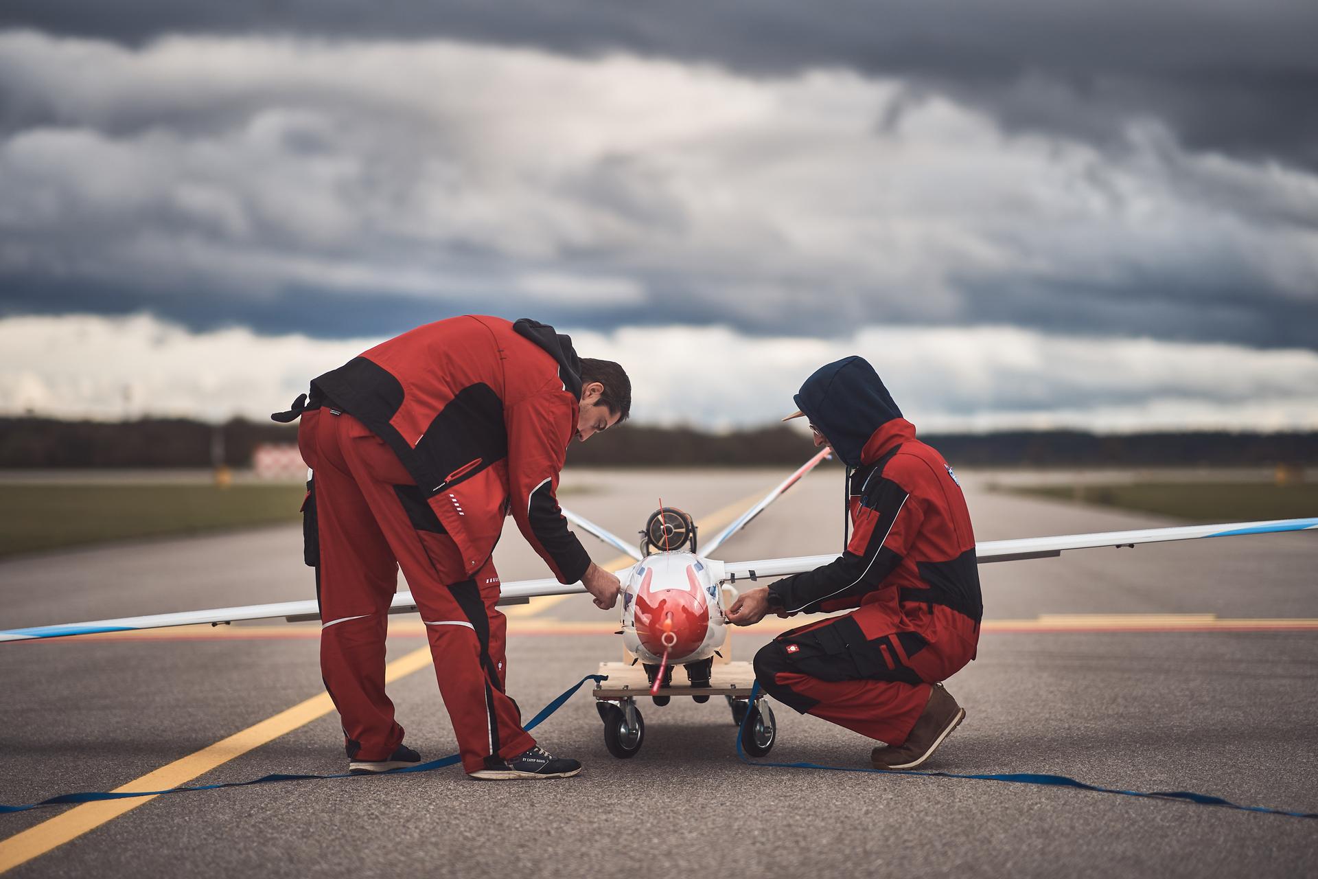 Vorbereitungen vor dem Flug - Der FLEXOP-Flugdemonstrator