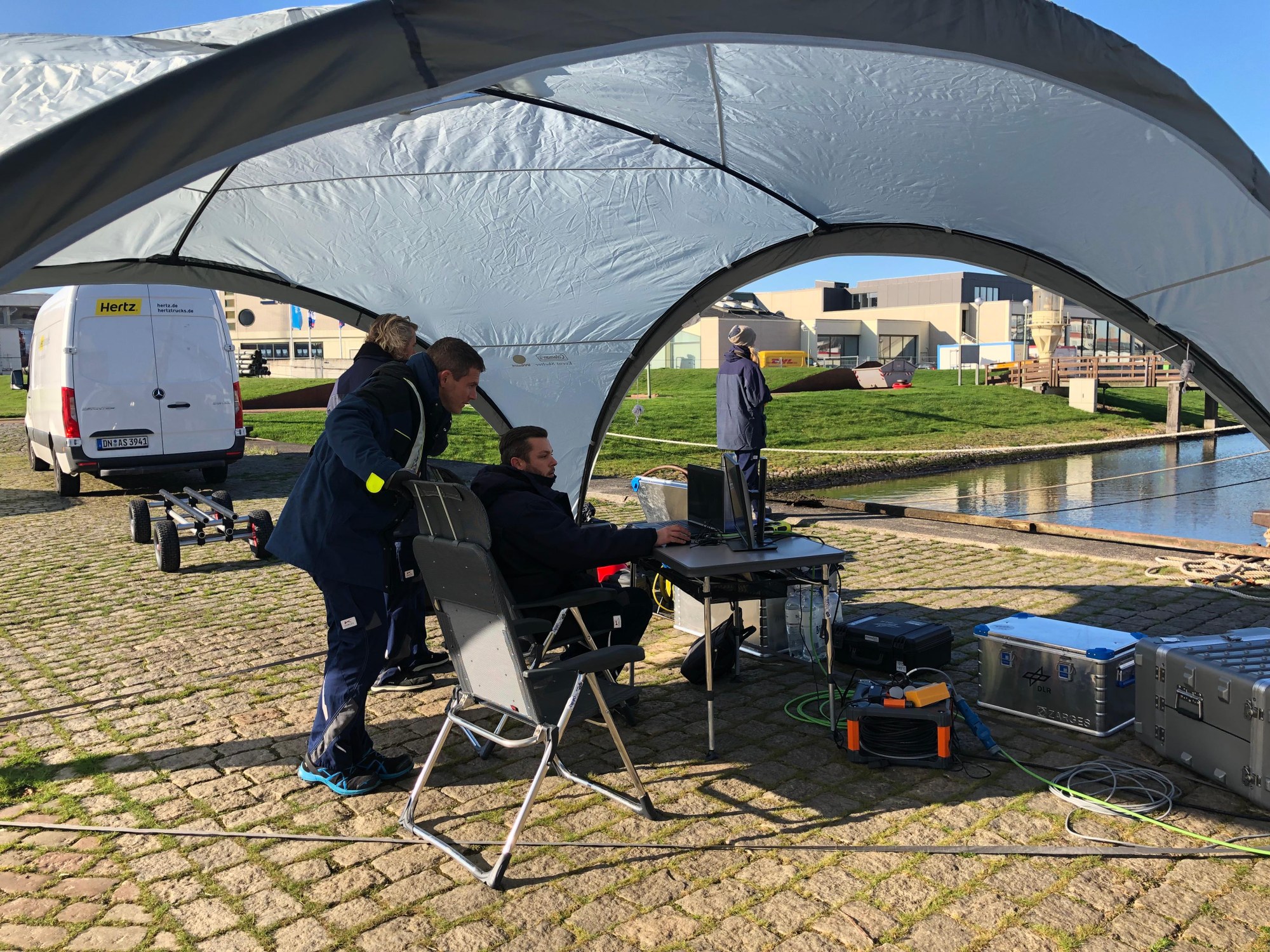 Messstation an Land