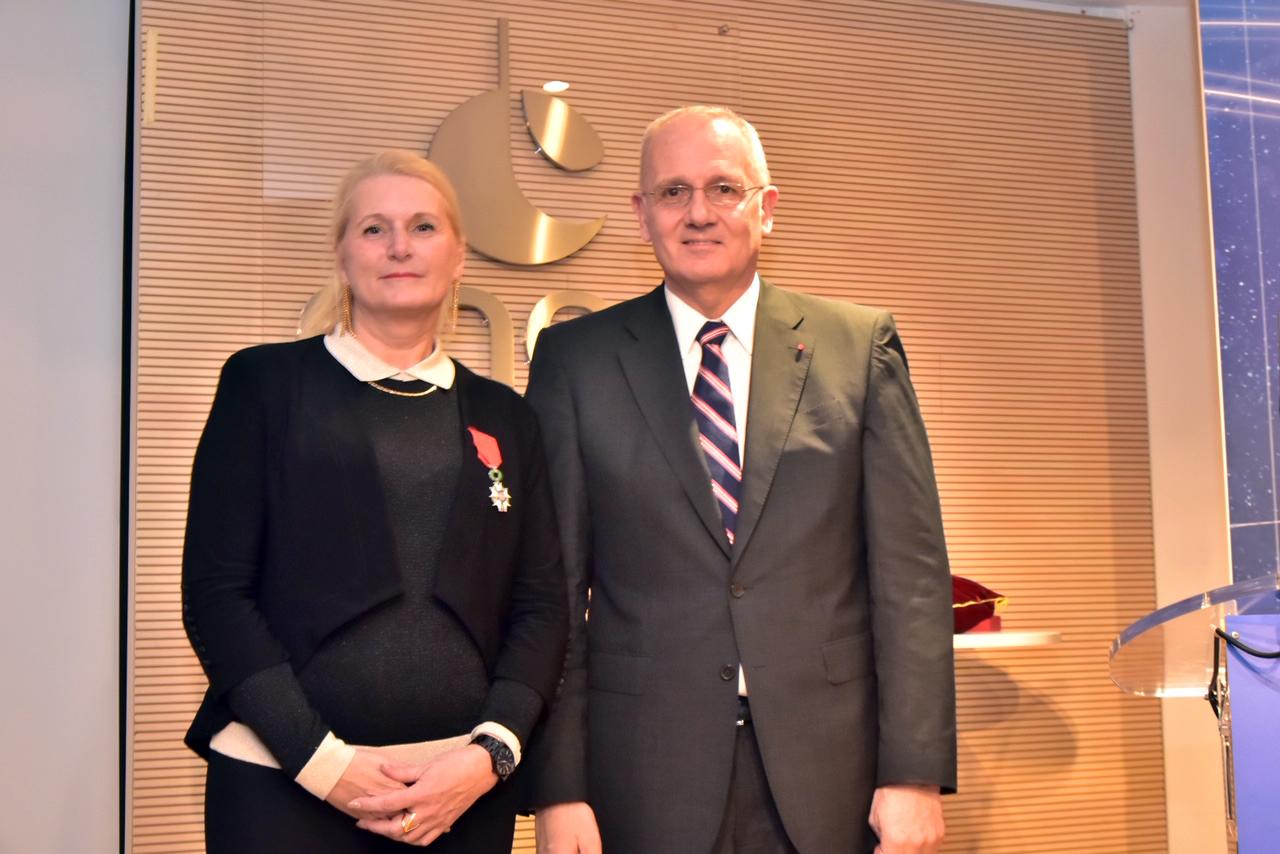 Prof. Pascale Ehrenfreund und Jean-Yves Le Gall